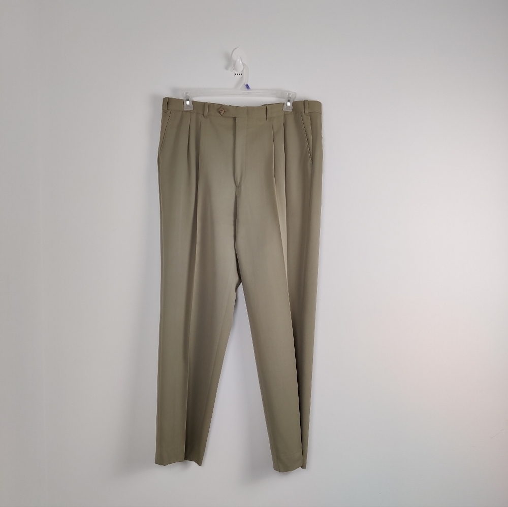 Men's Jones New York Pure Virgin Wool Khaki Pants Size W40